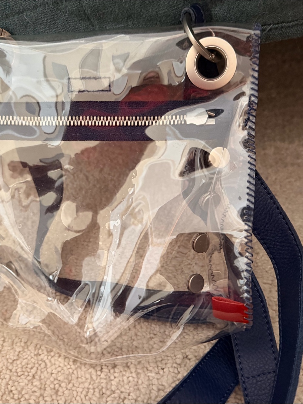Hammitt Clear Crossbody with Navy Trim - Picture 4 of 5